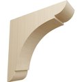 Ekena Millwork 1 3/4"W x 6"D x 6"H Small Olympic Wood Bracket, Rubberwood BKTW01X06X06OLRW